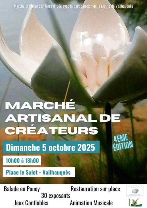 Marché artisanal des créateurs à Vailhauquès